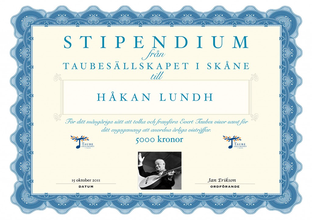 Stipendium Håkan Lundh färg